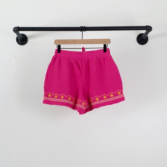 NWT Daily Practice Anthropologie Marka Embroidered High Rise Lounge Shorts - Picture 6 of 7